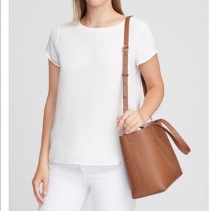 Cuyana Small Structured Leather Tote